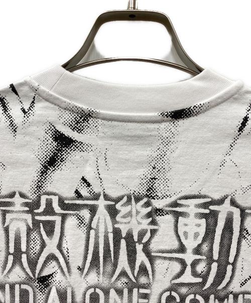 WHOOSIS（フーシス）WHOOSIS (フーシス) GHOST IN THE SHELL (ゴーストインザシェル) コラボプリントTシャツ ホワイト サイズ:Sの古着・服飾アイテム