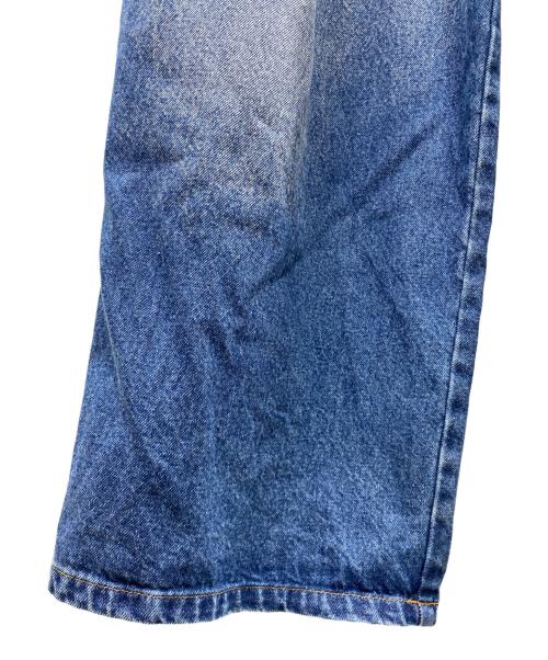 INSCRIRE（アンスクリア）INSCRIRE (アンスクリア) Denim Tuck Wide Pants  デニムパンツ インディゴ サイズ:30の古着・服飾アイテム