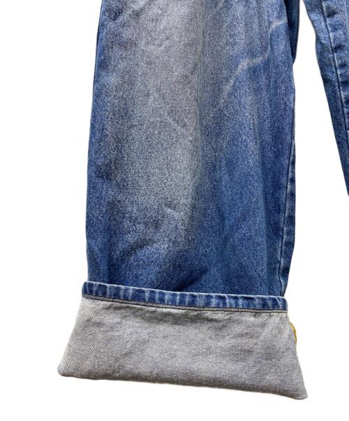INSCRIRE（アンスクリア）INSCRIRE (アンスクリア) Denim Tuck Wide Pants  デニムパンツ インディゴ サイズ:30の古着・服飾アイテム