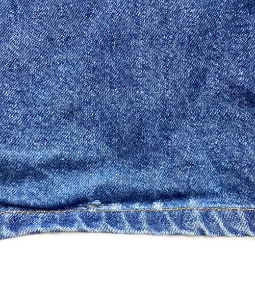 INSCRIRE（アンスクリア）INSCRIRE (アンスクリア) Denim Tuck Wide Pants  デニムパンツ インディゴ サイズ:30の古着・服飾アイテム