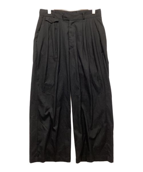 Toironier（トワロニエ）Toironier (トワロニエ) タックワイドパンツ ブラック サイズ:Fの古着・服飾アイテム
