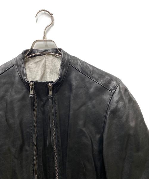 THE VIRIDI-ANNE（ヴィリジアン）THE VIRIDI-ANNE (ヴィリジアン) Horse Leather Jacket ホースレザージャケット ブラック サイズ:SIZE4の古着・服飾アイテム