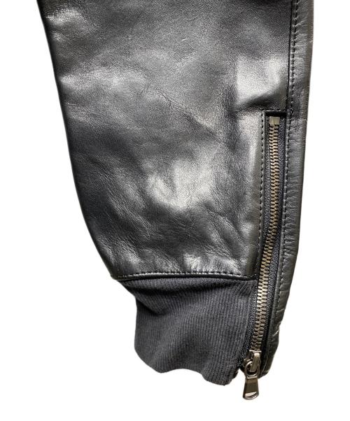 THE VIRIDI-ANNE（ヴィリジアン）THE VIRIDI-ANNE (ヴィリジアン) Horse Leather Jacket ホースレザージャケット ブラック サイズ:SIZE4の古着・服飾アイテム