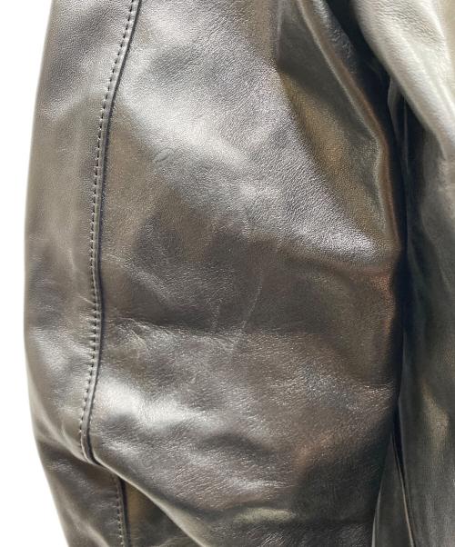 THE VIRIDI-ANNE（ヴィリジアン）THE VIRIDI-ANNE (ヴィリジアン) Horse Leather Jacket ホースレザージャケット ブラック サイズ:SIZE4の古着・服飾アイテム