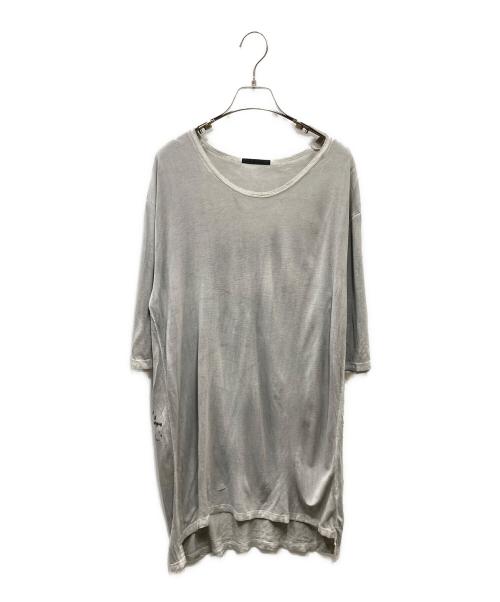 THE VIRIDI-ANNE（ヴィリジアン）THE VIRIDI-ANNE (ヴィリジアン) バックプリントTシャツ グレー サイズ:SIZE 4の古着・服飾アイテム