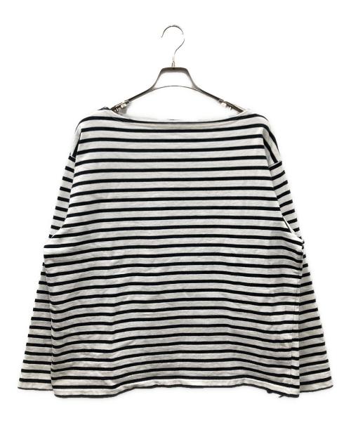 OUTIL（ウティ）OUTIL (ウティ) ロングカットソー ホワイト×ブルー サイズ:SIZE 1の古着・服飾アイテム