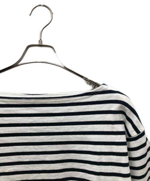 OUTIL（ウティ）OUTIL (ウティ) ロングカットソー ホワイト×ブルー サイズ:SIZE 1の古着・服飾アイテム