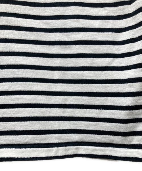 OUTIL（ウティ）OUTIL (ウティ) ロングカットソー ホワイト×ブルー サイズ:SIZE 1の古着・服飾アイテム