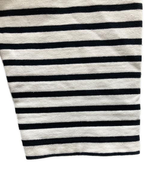 OUTIL（ウティ）OUTIL (ウティ) ロングカットソー ホワイト×ブルー サイズ:SIZE 1の古着・服飾アイテム