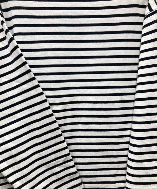 OUTIL（ウティ）OUTIL (ウティ) ロングカットソー ホワイト×ブルー サイズ:SIZE 1の古着・服飾アイテム