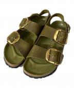 BIRKENSTOCKビルケンシュトック）の古着「MILANO BIG BUCKLE サンダル」｜オリーブ