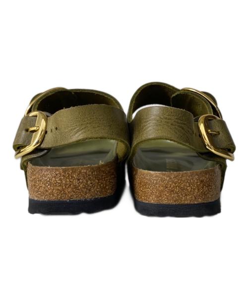 BIRKENSTOCK（ビルケンシュトック）BIRKENSTOCK (ビルケンシュトック) MILANO BIG BUCKLE サンダル オリーブ サイズ:35の古着・服飾アイテム