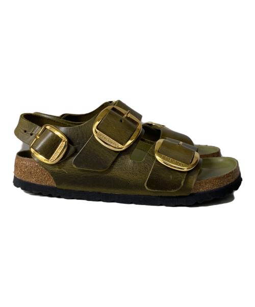 BIRKENSTOCK（ビルケンシュトック）BIRKENSTOCK (ビルケンシュトック) MILANO BIG BUCKLE サンダル オリーブ サイズ:35の古着・服飾アイテム