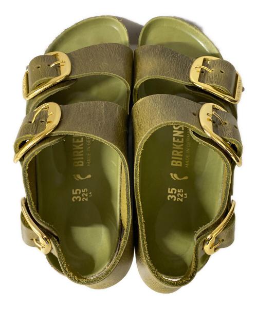 BIRKENSTOCK（ビルケンシュトック）BIRKENSTOCK (ビルケンシュトック) MILANO BIG BUCKLE サンダル オリーブ サイズ:35の古着・服飾アイテム