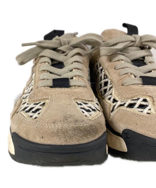 CHANEL（シャネル）CHANEL (シャネル) スエード×メッシュ ローカットスニーカー ベージュ サイズ:36の古着・服飾アイテム