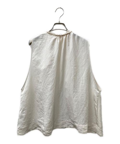 journal standard luxe（ジャーナルスタンダード ラックス）JOURNAL STANDARD LUXE (ジャーナルスタンダード ラックス) 25SS ヴィンテージローン フリルジレ アイボリー サイズ:SIZE Freeの古着・服飾アイテム