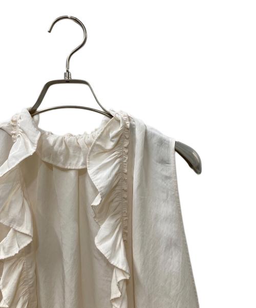 journal standard luxe（ジャーナルスタンダード ラックス）JOURNAL STANDARD LUXE (ジャーナルスタンダード ラックス) 25SS ヴィンテージローン フリルジレ アイボリー サイズ:SIZE Freeの古着・服飾アイテム