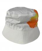kijima takayukiキジマタカユキ）の古着「CATH DYED BUCKET HAT バケットハット」｜ホワイト×オレンジ