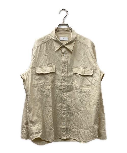 LARDINI（ラルディーニ）LARDINI (ラルディーニ) オックスフォードシャツ ベージュ サイズ:Ｍの古着・服飾アイテム