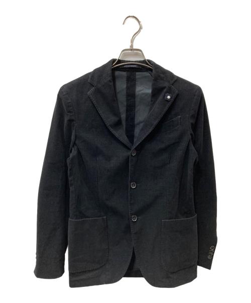 LARDINI（ラルディーニ）LARDINI (ラルディーニ) コーデュロイセットアップスーツ ブラック サイズ:SIZE 44の古着・服飾アイテム