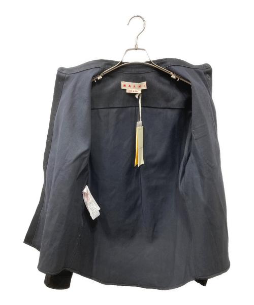 MARNI（マルニ）MARNI (マルニ) SOFT COTTON DENIM SHIRTS ロゴ刺繍デニムシャツ ブラック サイズ:48 未使用品の古着・服飾アイテム