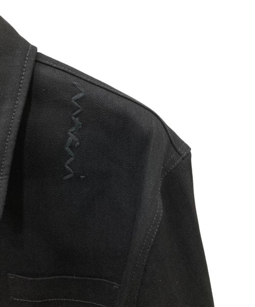 MARNI（マルニ）MARNI (マルニ) SOFT COTTON DENIM SHIRTS ロゴ刺繍デニムシャツ ブラック サイズ:48 未使用品の古着・服飾アイテム