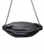 marimekkoマリメッコ）の古着「KARLA CHAIN ショルダーバッグ」｜ブラック