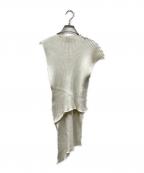 todo kotohayokozawaトゥードゥー コトハヨコザワ）の古着「ノースリーブニット」｜ホワイト