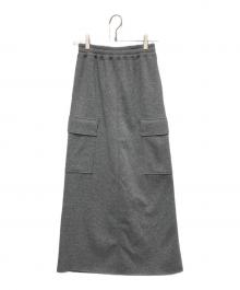 EVERYDAY I LIKE.（エヴリデイ アイ ライク）の古着「Warm Sweat Cargo Skirt」｜グレー