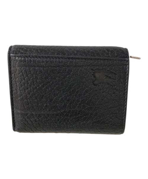 BURBERRY（バーバリー）BURBERRY (バーバリー) チェス コンパクトウォレット ブラック サイズ:OneSizeの古着・服飾アイテム
