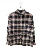 KITHキス）の古着「Ludlow Button Down Shirt チェックシャツ」｜ブラック×レッド