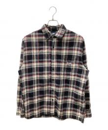 KITH（キス）の古着「Ludlow Button Down Shirt チェックシャツ」｜ブラック×レッド