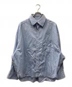 KOLORカラー）の古着「ブロード ビック シャツ」｜スカイブルー