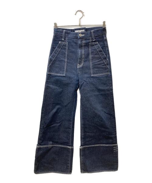 UN3D.（アンスリード）UN3D. (アンスリード) ワイドデニムパンツ インディゴ サイズ:38の古着・服飾アイテム