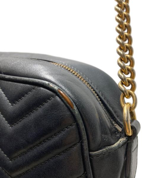 GUCCI（グッチ）GUCCI (グッチ) GGマーモント スモール カメラバッグ ショルダーバッグ ブラック サイズ:Freeの古着・服飾アイテム