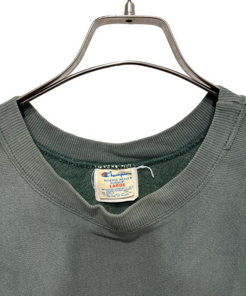 Champion REVERSE WEAVE（チャンピオン リバース ウィーブ）Champion REVERSE WEAVE (チャンピオン リバース ウィーブ) 80S クルーネックスウェット グリーン サイズ:Lの古着・服飾アイテム