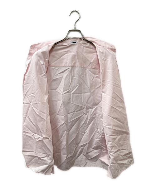 H BEAUTY&YOUTH（エイチ ビューティー&ユース）H BEAUTY&YOUTH (エイチ ビューティー&ユース) 120/2 プランプ ワンピース カラー シャツ ピンク サイズ:Mの古着・服飾アイテム