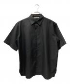 Acne studiosアクネ ストゥディオス）の古着「ハーフスリーブレギュラーカラーシャツ」｜ブラック