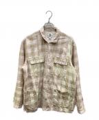 J.CREW×UNIONジェイクルー×ユニオン）の古着「LS PAJAMA SHIRT　コットンパジャマシャツ」｜ベージュ