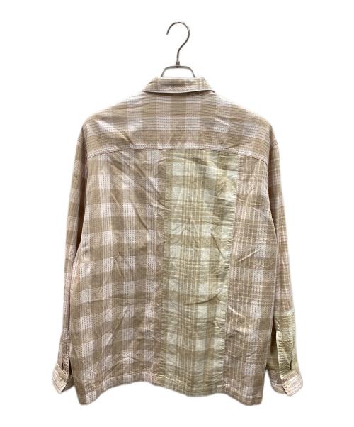 J.CREW（ジェイクルー）J.CREW (ジェイクルー) UNION (ユニオン) LS PAJAMA SHIRT　コットンパジャマシャツ ベージュ サイズ:Mの古着・服飾アイテム