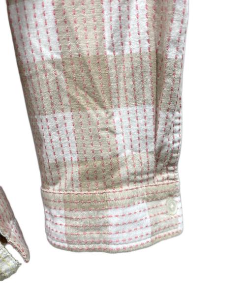 J.CREW（ジェイクルー）J.CREW (ジェイクルー) UNION (ユニオン) LS PAJAMA SHIRT　コットンパジャマシャツ ベージュ サイズ:Mの古着・服飾アイテム