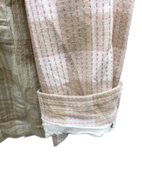 J.CREW（ジェイクルー）J.CREW (ジェイクルー) UNION (ユニオン) LS PAJAMA SHIRT　コットンパジャマシャツ ベージュ サイズ:Mの古着・服飾アイテム