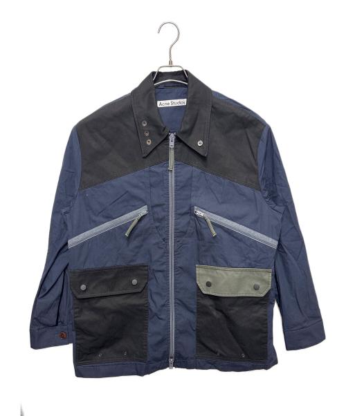 Acne studios（アクネ ストゥディオス）Acne studios (アクネ ストゥディオス) カジュアルコットンジャケット ネイビー サイズ:44の古着・服飾アイテム