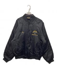 AUBURN SPORTSWEAR（アーバンスポーツウェア）の古着「刺繍スタジャン」｜ブラック