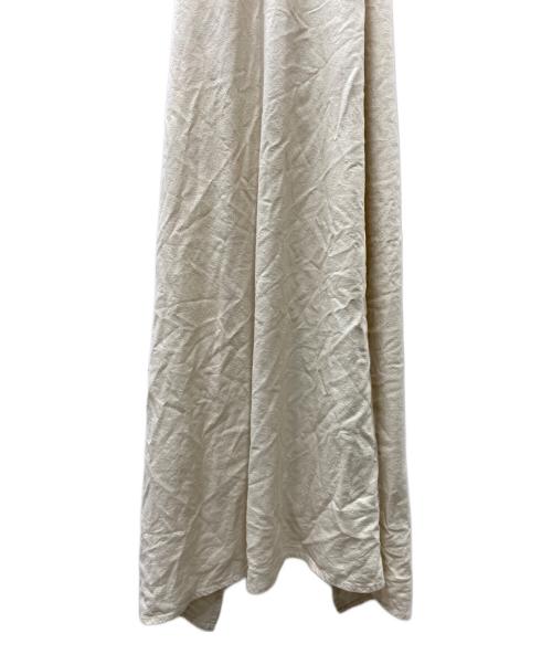 BASERANGE（ベースレンジ）BASERANGE (ベースレンジ) Apron Dress シルク エプロンドレス ワンピ ベージュ サイズ:XSの古着・服飾アイテム