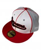 SUPREME×New Eraシュプリーム×ニューエラ）の古着「25SS Piping Script Logo Cap キャップ」｜ホワイト×レッド