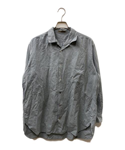 Y's for men（ワイズフォーメン）Y's for men (ワイズフォーメン) 80S オープンカラーストライプシャツ ブルー サイズ:不明の古着・服飾アイテム