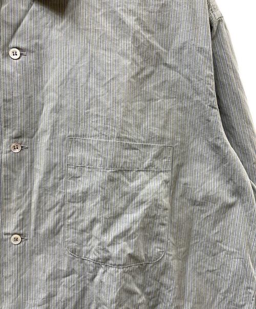 Y's for men（ワイズフォーメン）Y's for men (ワイズフォーメン) 80S オープンカラーストライプシャツ ブルー サイズ:不明の古着・服飾アイテム