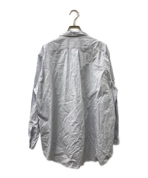 COMME des GARCONS HOMME（コムデギャルソン オム）COMME des GARCONS HOMME (コムデギャルソン オム) 80S バイカラーオープンカラーシャツ ブルー×ホワイト サイズ:FREEの古着・服飾アイテム