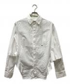 OFFWHITEオフホワイト）の古着「シャツブラウス」｜ホワイト×ブラック